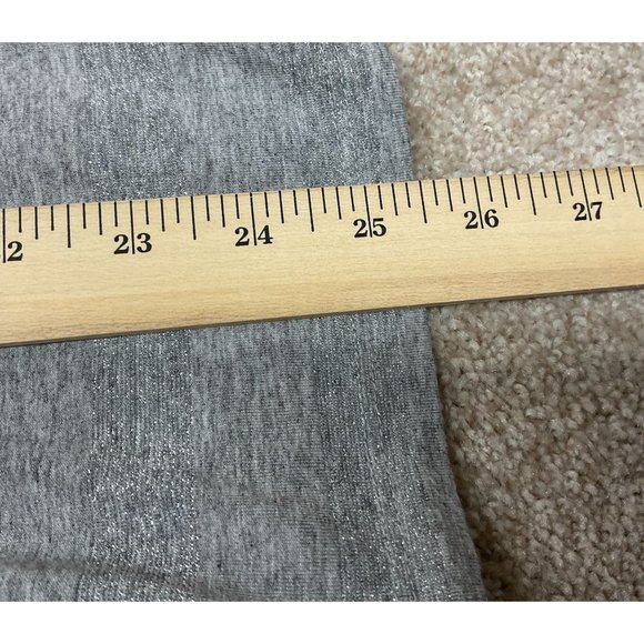 Talbots Woman's Gray Metallic Striped Top Long Sleeve Size 3XP Rayon Blend - Picture 8 of 9